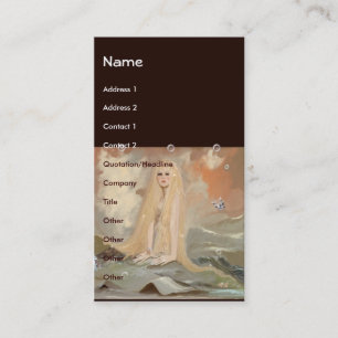 Cartão De Visita Modelo de Mermaid