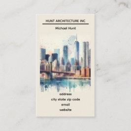 Cartão De Visita Modelo de Nova Iorque Skyline