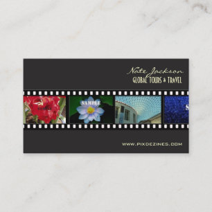 CARTÃO DE VISITA MODELO DE PORTFÓLIO DE VIAGEM / FILMSTRIP