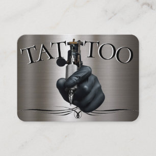 Cartão De Visita Modelo de tatuagem poderosa, 3,5" x 2,5"