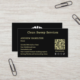 Cartão De Visita Modelo de Trabalho Moderno Simples do Serviço de L