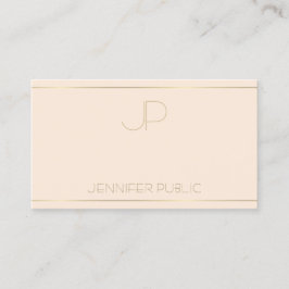 Cartão De Visita Modelo Elegante de Monograma Moderno