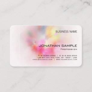 Cartão De Visita Modelo Elegante de Trabalho de arte de Abstrato pe