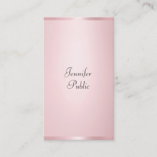 Cartão De Visita Modelo Elegante Elegante Moderno Caligrado Dourado