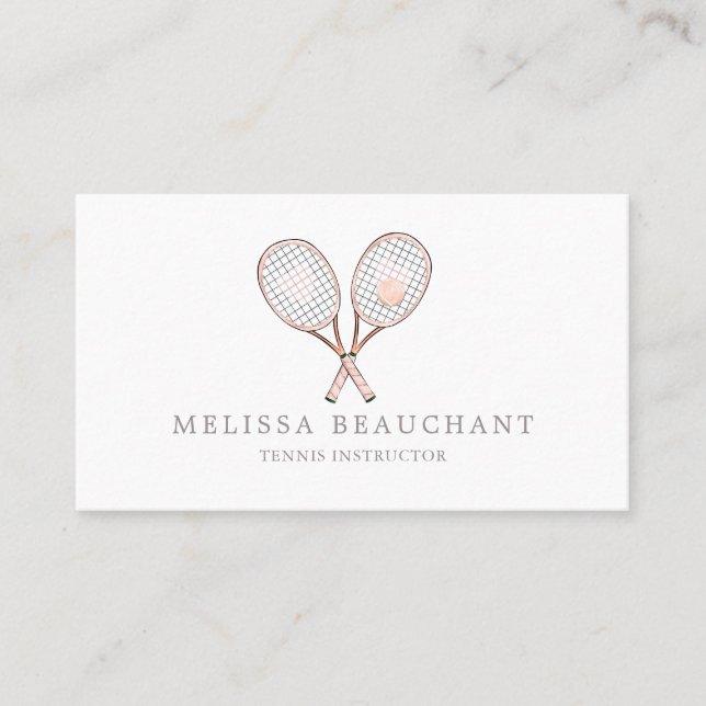 Cartão De Visita Modelo elegante feito sob encomenda do treinador (Frente)