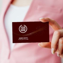 Cartão de Visita Modelo Elegante Ícones de Mídia S