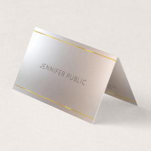 Cartão De Visita Modelo elegante luxuoso moderno glamoroso na moda