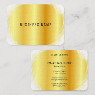 Cartão De Visita Modelo Elegante Moderno e Dourado