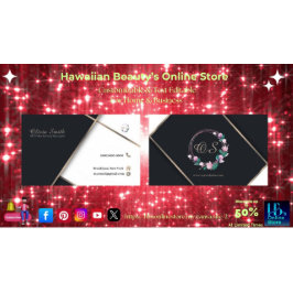 Cartão De Visita Modelo Floral Elegante Personalizável 14