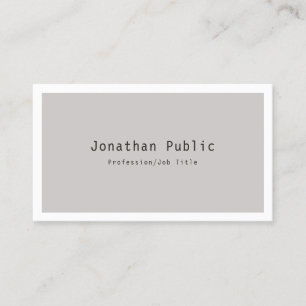 Cartão De Visita Modelo minimalista sofisticada da Tendy Modern