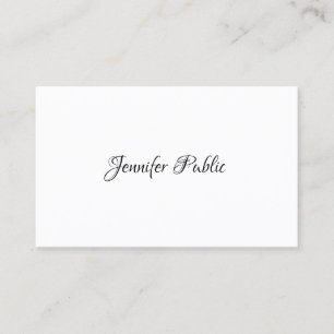 Cartão De Visita Modelo moderno e elegante Design simples