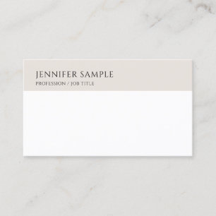 Cartão De Visita Modelo moderno e elegante, tendência simples perso