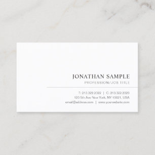 Cartão De Visita Modelo Personalizado Moderno Elegante Simples Prof