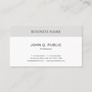 Cartão De Visita Modelo Professional Elegant Minimalist Modern