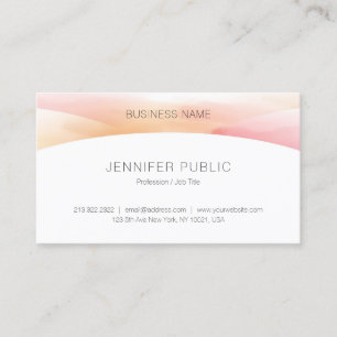 Cartão De Visita Modelo profissional de Design simples e elegante