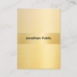 Cartão De Visita Modelo Profissional Elegante Dourado Personalizado