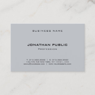 Cartão De Visita Modelo profissional minimalista elegante moderno