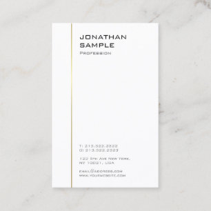 Cartão De Visita Modelo profissional moderno minimalista projetado