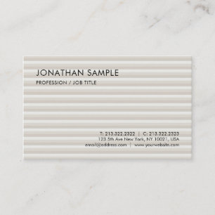 Cartão De Visita Modelo profissional simples de tendências modernas