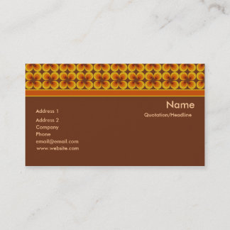 Cartão De Visita MODELO retro do vintage