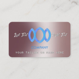 Cartão De Visita Modelo Rosa em Pó Metálico com Gradiente Moderno