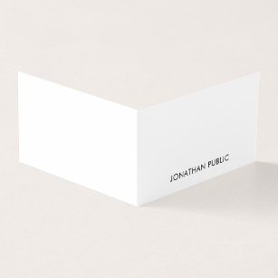 Cartão De Visita Modelo simples elegante do design minimalista