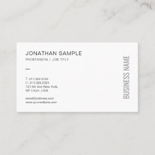 Cartão De Visita Modelo Simples Elegante Moderno Elegante Personali