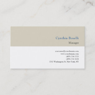 Cartão De Visita Modelo simples moderno minimalista de tendência