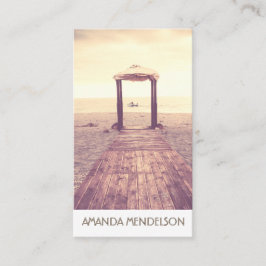 Cartão De Visita Modelo vertical na moda da foto da folha de prova