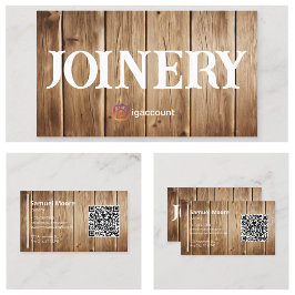 Cartão De Visita Modelos de madeira