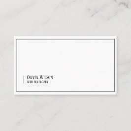 Cartão De Visita Moderado branco
