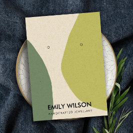 CARTÃO DE VISITA MODERN ABSTRATO VERDE LIMÃO KRA ART EARRY