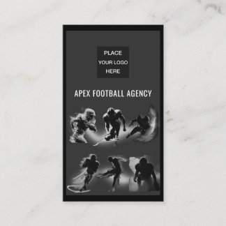 Cartão De Visita Modern American Football Sports Management