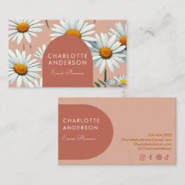 Cartão De Visita Modern Arch Floral