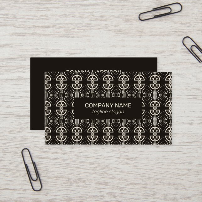 Cartão De Visita Modern Art Deco (Frente/Verso In Situ)