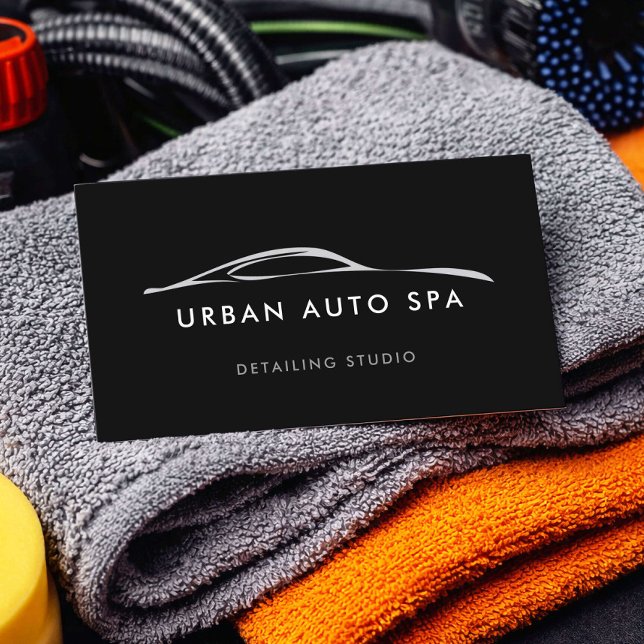 Cartão De Visita Modern Auto Spa Detailing (Criador carregado)