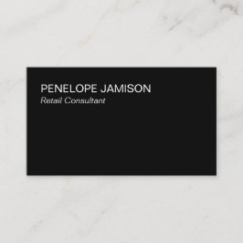 Cartão De Visita Modern Black and White