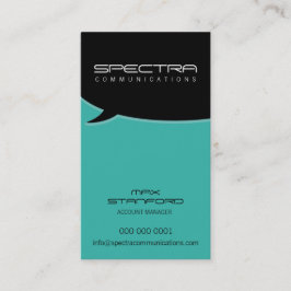 CARTÃO DE VISITA MODERN :: bolha de conversa 11P