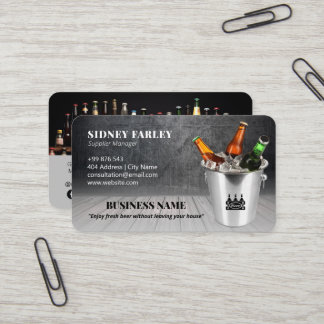 Cartão De Visita Modern Brewer | Fornecedor de cerveja