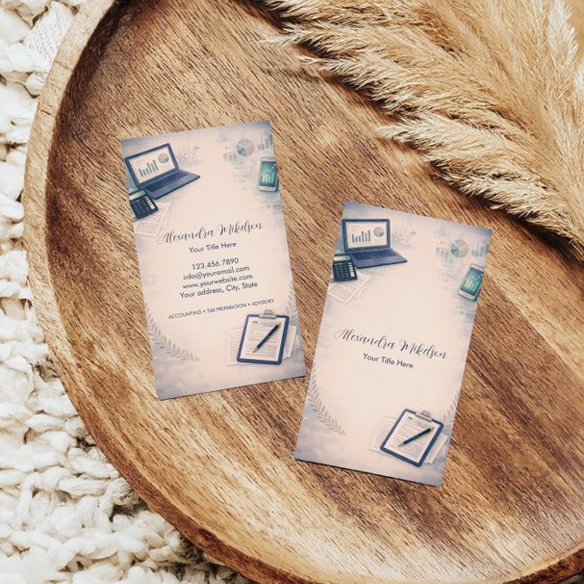 Cartão De Visita Modern CPA Office  (Criador carregado)