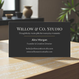 Cartão De Visita Modern Dark Small