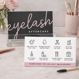 Cartão De Visita Modern Eyelash Extensions Lash Lift Aftercare