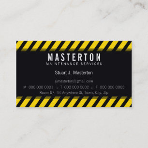 CARTÃO DE VISITA MODERN :: faixas de aviso 2