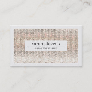 Cartão De Visita Modern Faux Sequins Beauty and Fashion Stylist
