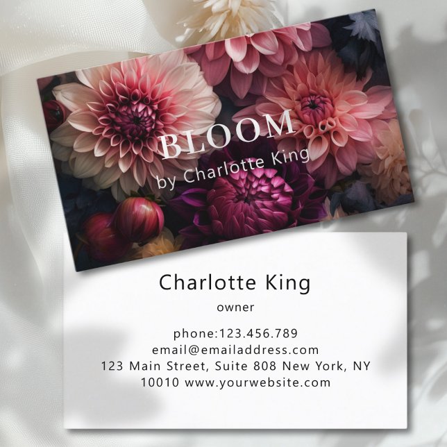 Cartão De Visita Modern Flower  (Modern Flower Business Card)
