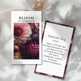 Cartão De Visita Modern Flower Salon