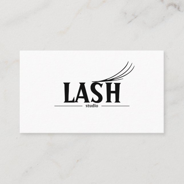 Cartão de Visita Modern Lashes & Brows (Frente)