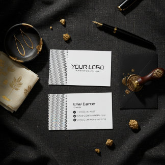 Cartão De Visita Modern Minimal Brand Logo Business Card Design