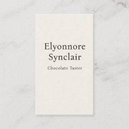 Cartão De Visita Modern Minimal Chocolate Tasting Qr Code
