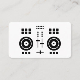 Cartão De Visita Modern Minimalist DJ 